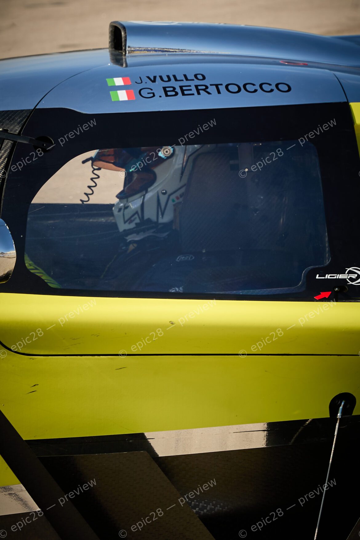 Gregorio BERTOCCO (ITA) and Simone Vullo JODY (ITA) drives for IRON LYNX BY MRACING (ITA) in a Ligier JS P4 at the 2025 LIGIER EUROPEAN SERIES Round 6 in PORTIMÃO, Portugal on 17th October 2025.
