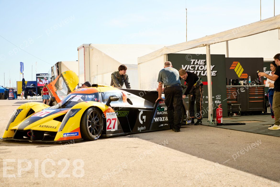 Vic STEVENS (BEL) and Jude PETERS (GBR) drives for TEAM VIRAGE (POL) in a Ligier JS P4 at the 2025 LIGIER EUROPEAN SERIES Round 6 in PORTIMÃO, Portugal on 17th October 2025. (Photo by Tracey Allan-McWilliams)