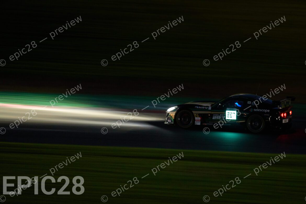 Into the Night Race - Darren Lewis and Carl Garnett race for Project 297 Racing in a Ginetta G56A (TROPHY (INV) Class) at the Britcar Endurance Championship at Brands Hatch Indy on the 8th November 2025.
