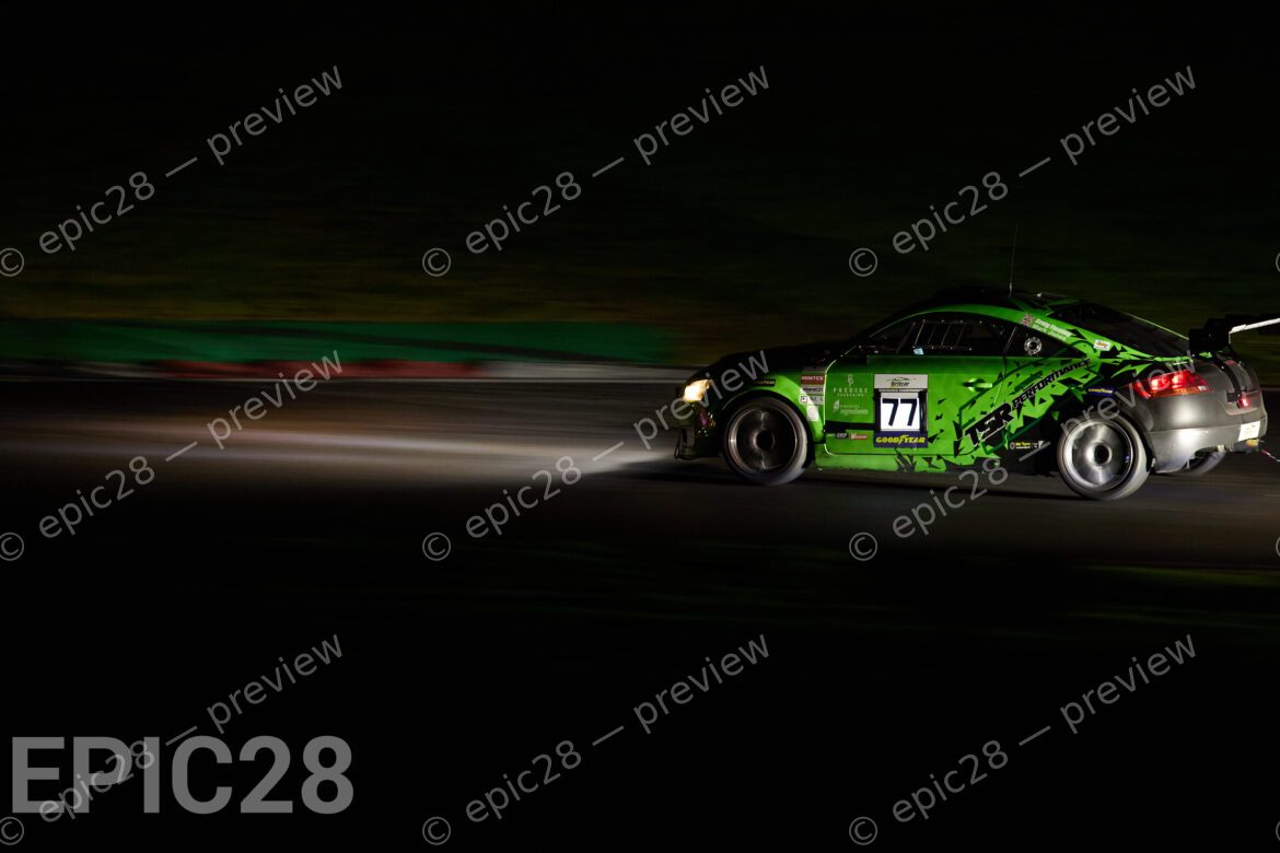 Mark Jones and Craig Fleming race for TSR Performance in an Audi TT (CUP Class) at the Britcar Endurance Championship at Brands Hatch Indy on the 8th November 2025. (Photo by Craig Allan-McWilliams)