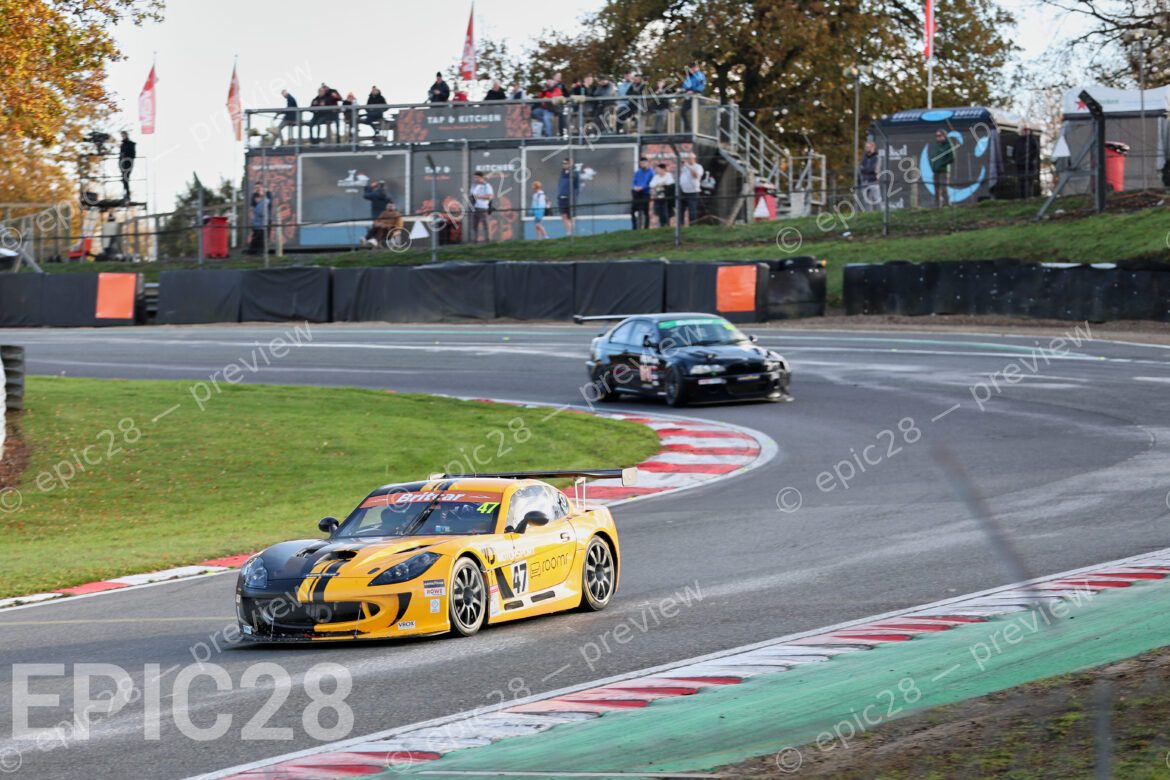 Marco Anastasi and Maurizio Sciglio race for Datum Motorsport in a Ginetta G55 Supercup (GINETTA Class) at the Britcar Endurance Championship at Brands Hatch Indy on the 8th November 2025. (Photograph by Tracey Allan-McWilliams)