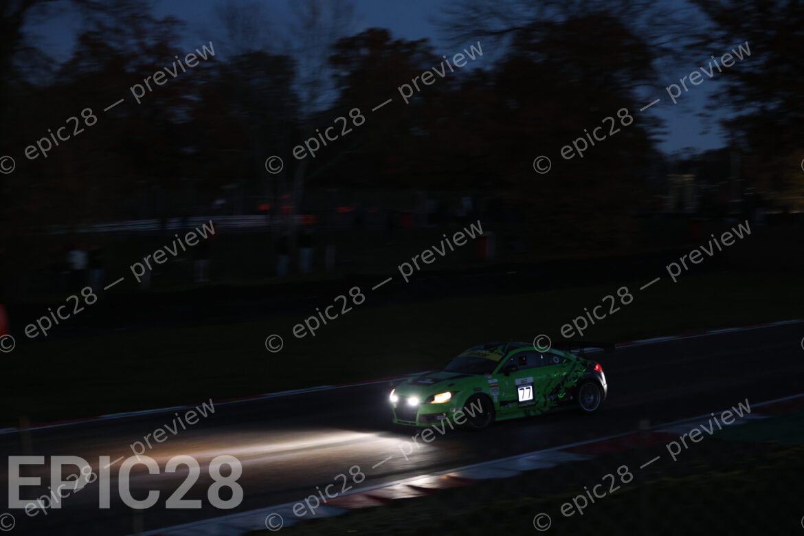 Mark Jones and Craig Fleming race for TSR Performance in an Audi TT (CUP Class) at the Britcar Endurance Championship at Brands Hatch Indy on the 8th November 2025. (Photograph by Tracey Allan-McWilliams)