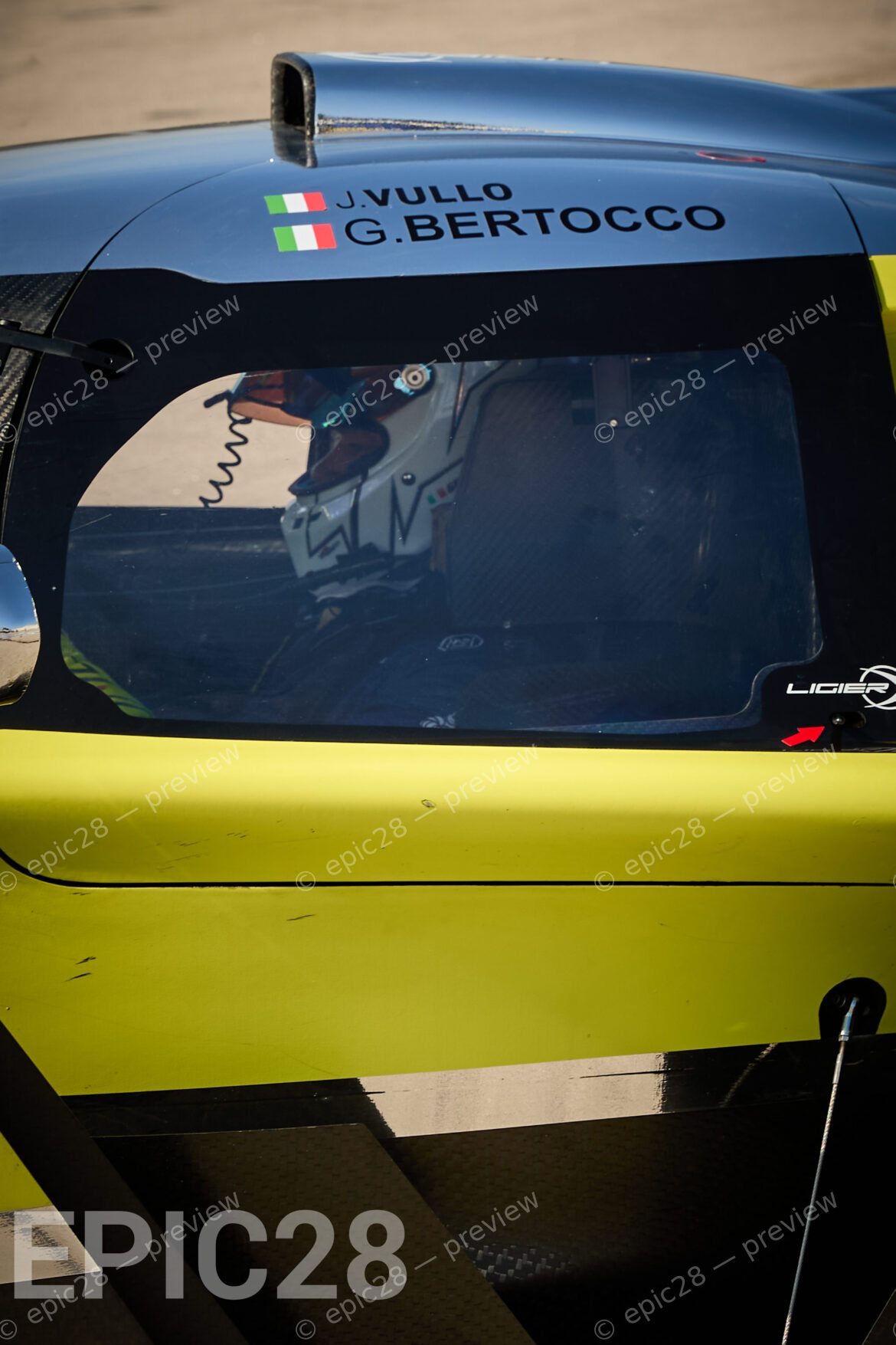 Gregorio BERTOCCO (ITA) and Simone Vullo JODY (ITA) drives for IRON LYNX BY MRACING (ITA) in a Ligier JS P4 at the 2025 LIGIER EUROPEAN SERIES Round 6 in PORTIMÃO, Portugal on 17th October 2025.