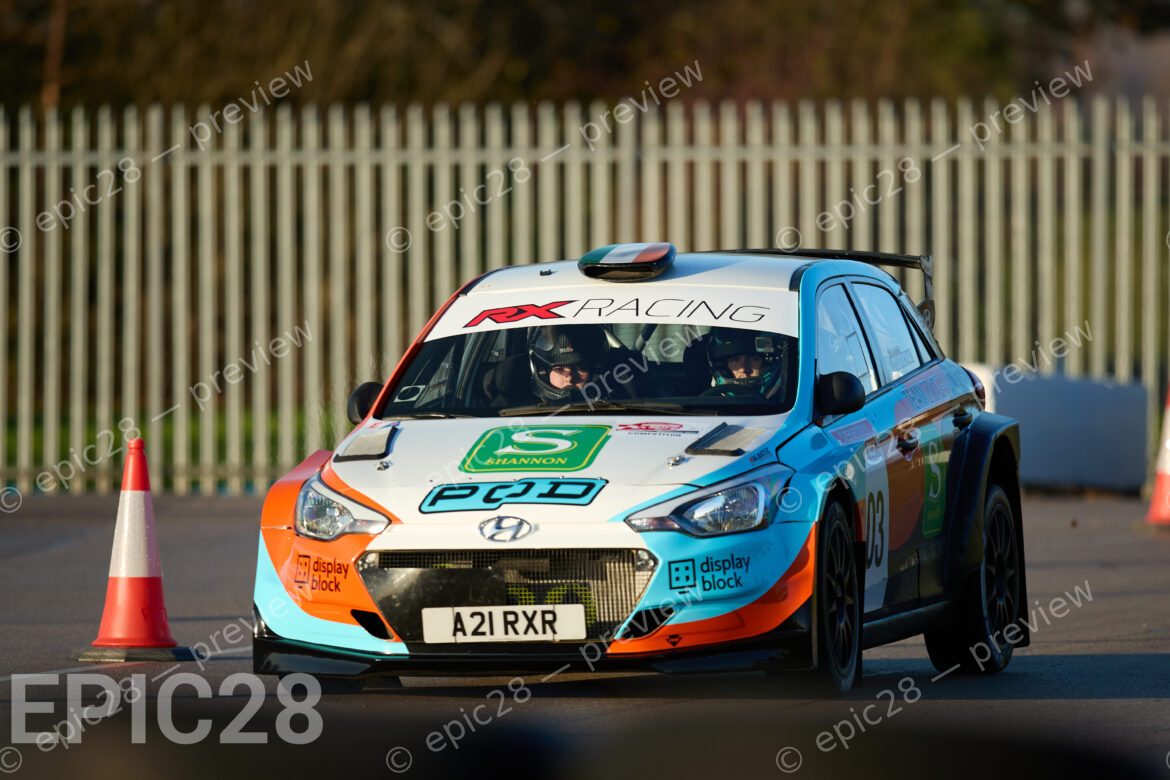 Donington Park, England, 30th Nov 2025, No3, John Stone of Blackpool & South Shore MC and Harry Walshaw of De Lacy MC race in a VW Polo R5 GTi at the Tegiwa Donington Rally 2025 at Donington Park on 30th Nov 2025. Credit: Craig Allan-McWilliams/Alamy Live News