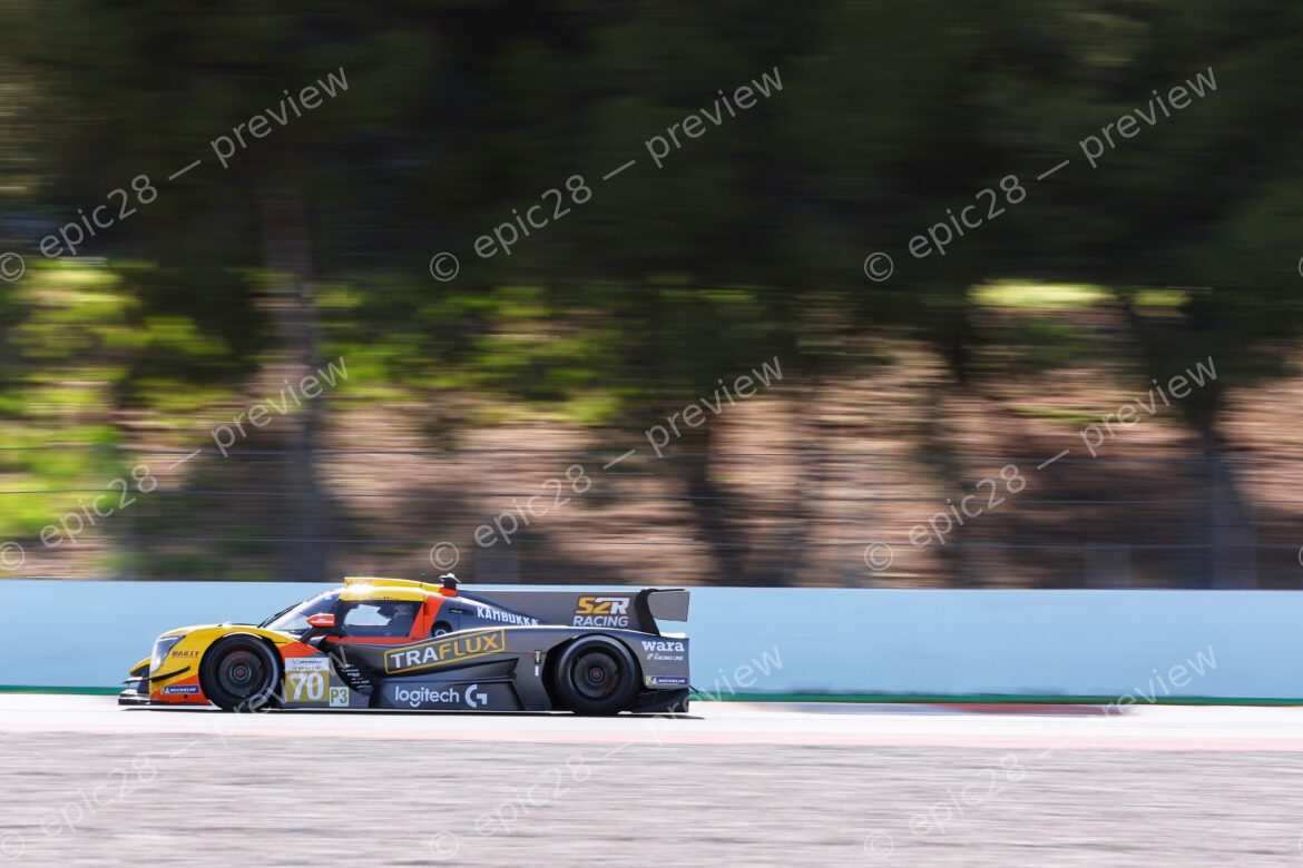 Barcelona, Spain. 10th Apr 2026. #70 Ligier JS P325 - Toyota of Vic STEVENS (BEL) and Jude PETERS (GBR) (TEAM VIRAGE) charges through a high-speed section during Free Practice 2, pushing the LMP3 machinery to its limits.. Credit: Tracey Allan-McWilliams/Alamy Live News