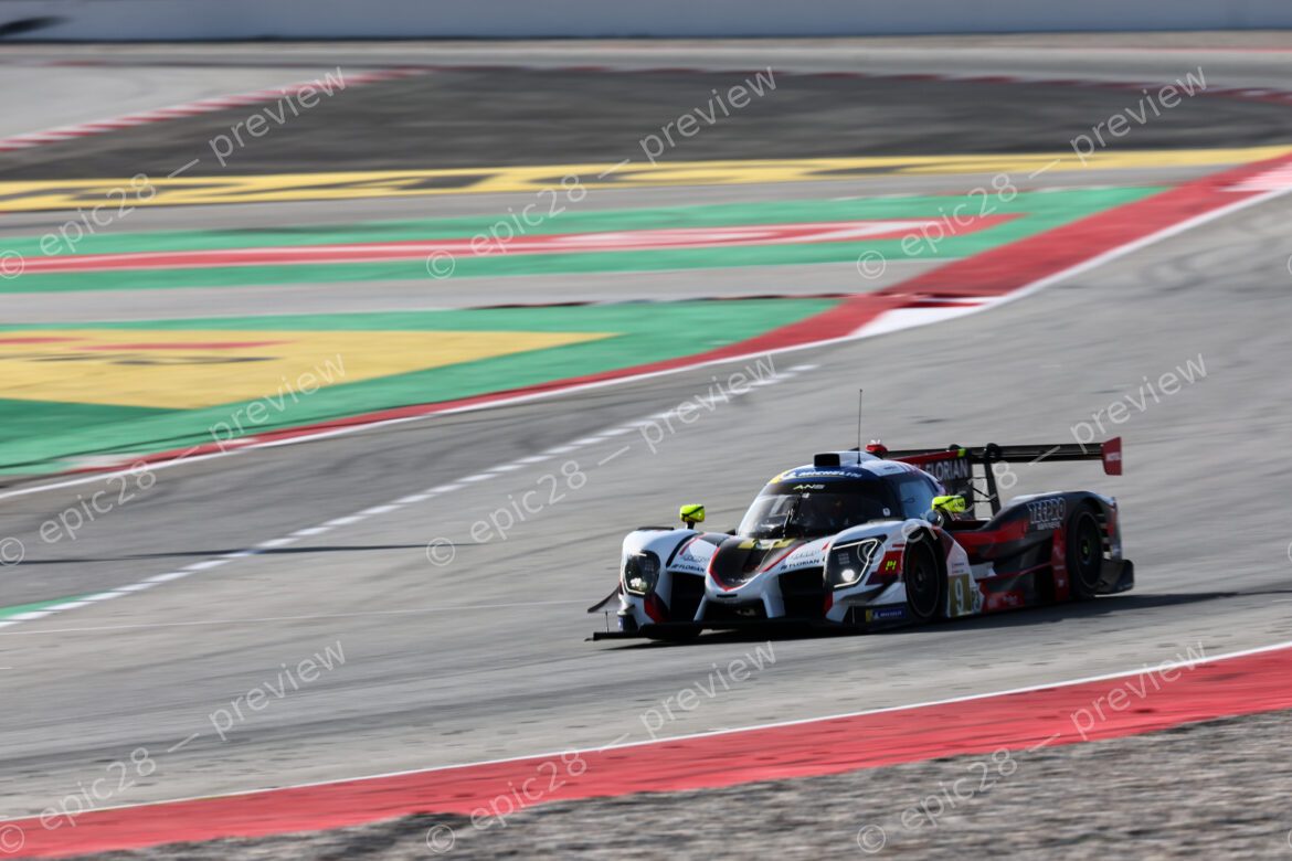 Barcelona, Spain. 10th Apr 2026. #9 Ligier JS P325 - Toyota of Louis IGLESIAS (FRA) and Maxwell DODDS (GBR) (ANS MOTORSPORT) pushes through a high-speed corner during the second free practice session of the Michelin Le Mans Cup.. Credit: Tracey Allan-McWilliams/Alamy Live News
