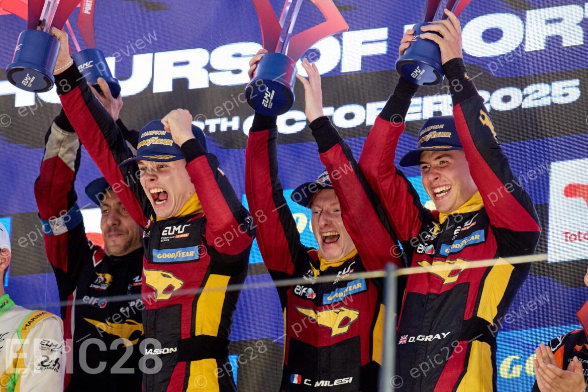 Oliver GRAY (GBR), Charles MILESI (FRA) and Esteban MASSON (FRA) drives for VDS PANIS RACING (FRA) in an Oreca 07 - Gibson during the European Le Mans Series, 4 HOURS OF PORTIMÃO, Portugal, 18th October 2025. (Photo by Craig Allan-McWilliams)