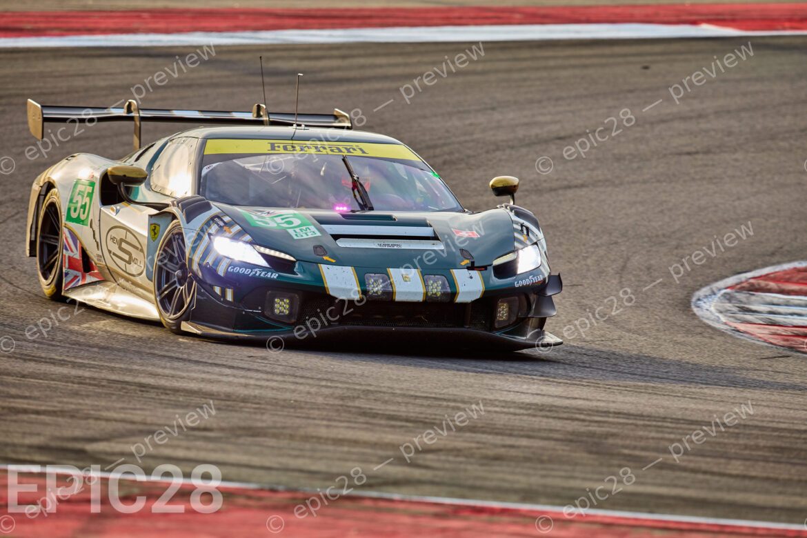 Duncan CAMERON (GBR), David PEREL (RSA) and Matthew GRIFFIN (IRL) drives for SPIRIT OF RACE (SUI) in a Ferrari 296 LMGT3 during the European Le Mans Series, 4 HOURS OF PORTIMÃO, Portugal, 18th October 2025. (Photo by Craig Allan-McWilliams)