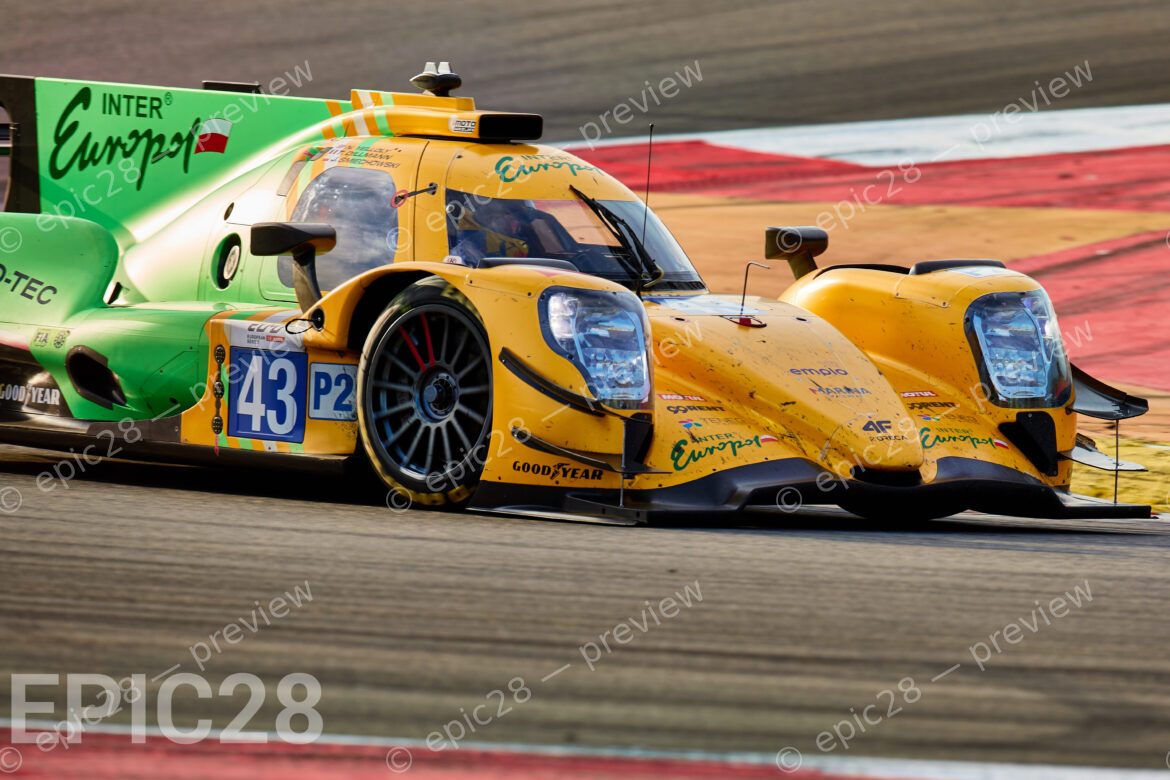 Jakub SMIECHOWSKI (POL), Tom DILLMANN (FRA) and Nicholas YELLOLY (GBR) drives for INTER EUROPOL COMPETITION (POL) in an Oreca 07 - Gibson during the European Le Mans Series, 4 HOURS OF PORTIMÃO, Portugal, 18th October 2025. (Photo by Craig Allan-McWilliams)
