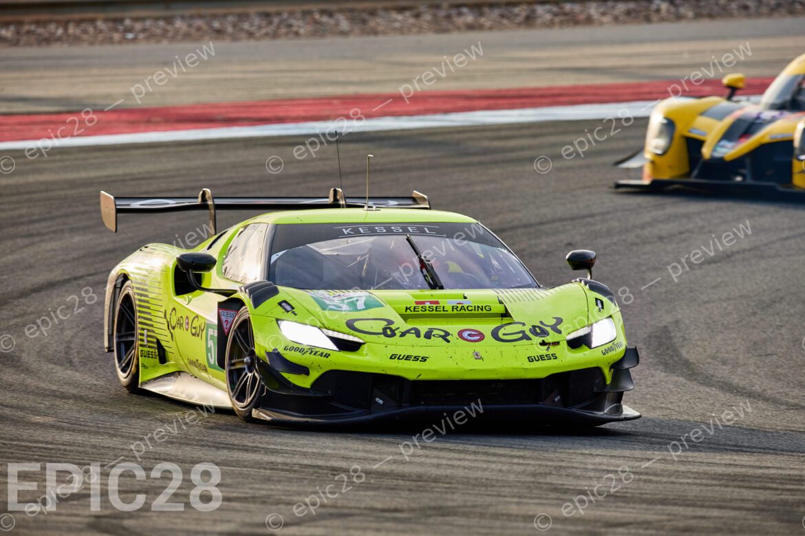 Takeshi KIMURA (JPN), Ben TUCK (GBR) and Daniel SERRA (BRA) drives for KESSEL RACING (SUI) in a Ferrari 296 LMGT3 during the European Le Mans Series, 4 HOURS OF PORTIMÃO, Portugal, 18th October 2025. (Photo by Craig Allan-McWilliams)