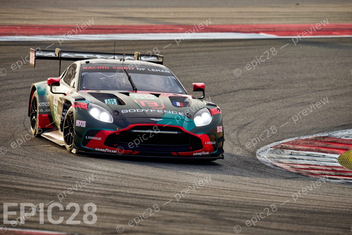 Clément MATEU (FRA) and Erwan BASTARD (FRA) drives for RACING SPIRIT OF LEMAN (FRA) in an Aston Martin Vantage AMR LMGT3 during the European Le Mans Series, 4 HOURS OF PORTIMÃO, Portugal, 18th October 2025. (Photo by Craig Allan-McWilliams)