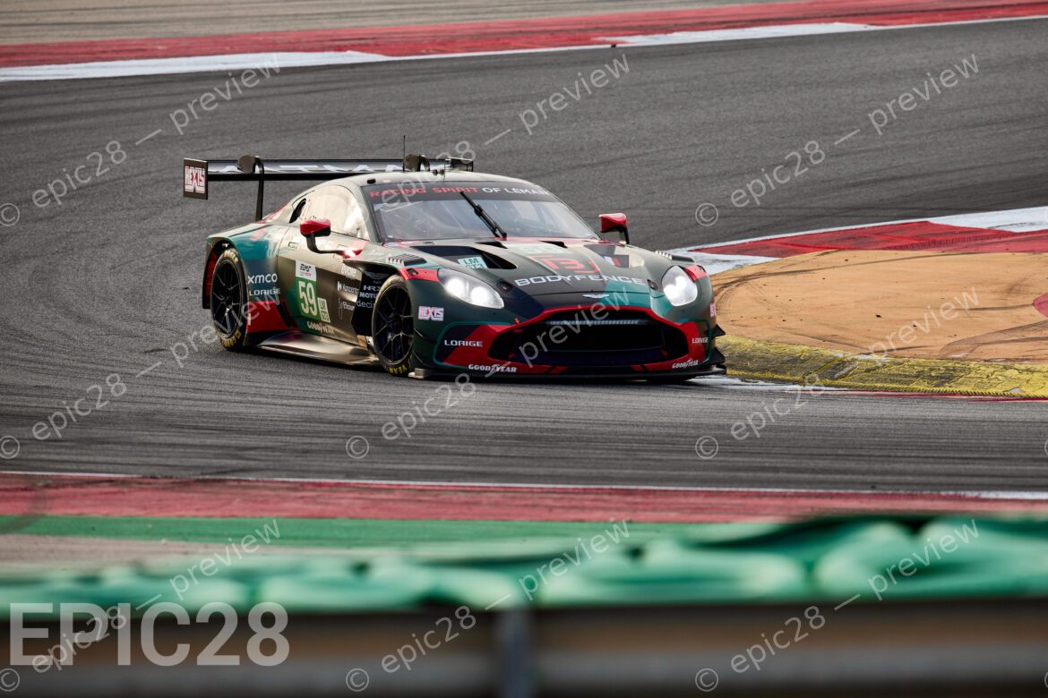 Clément MATEU (FRA) and Erwan BASTARD (FRA) drives for RACING SPIRIT OF LEMAN (FRA) in an Aston Martin Vantage AMR LMGT3 during the European Le Mans Series, 4 HOURS OF PORTIMÃO, Portugal, 18th October 2025. (Photo by Craig Allan-McWilliams)