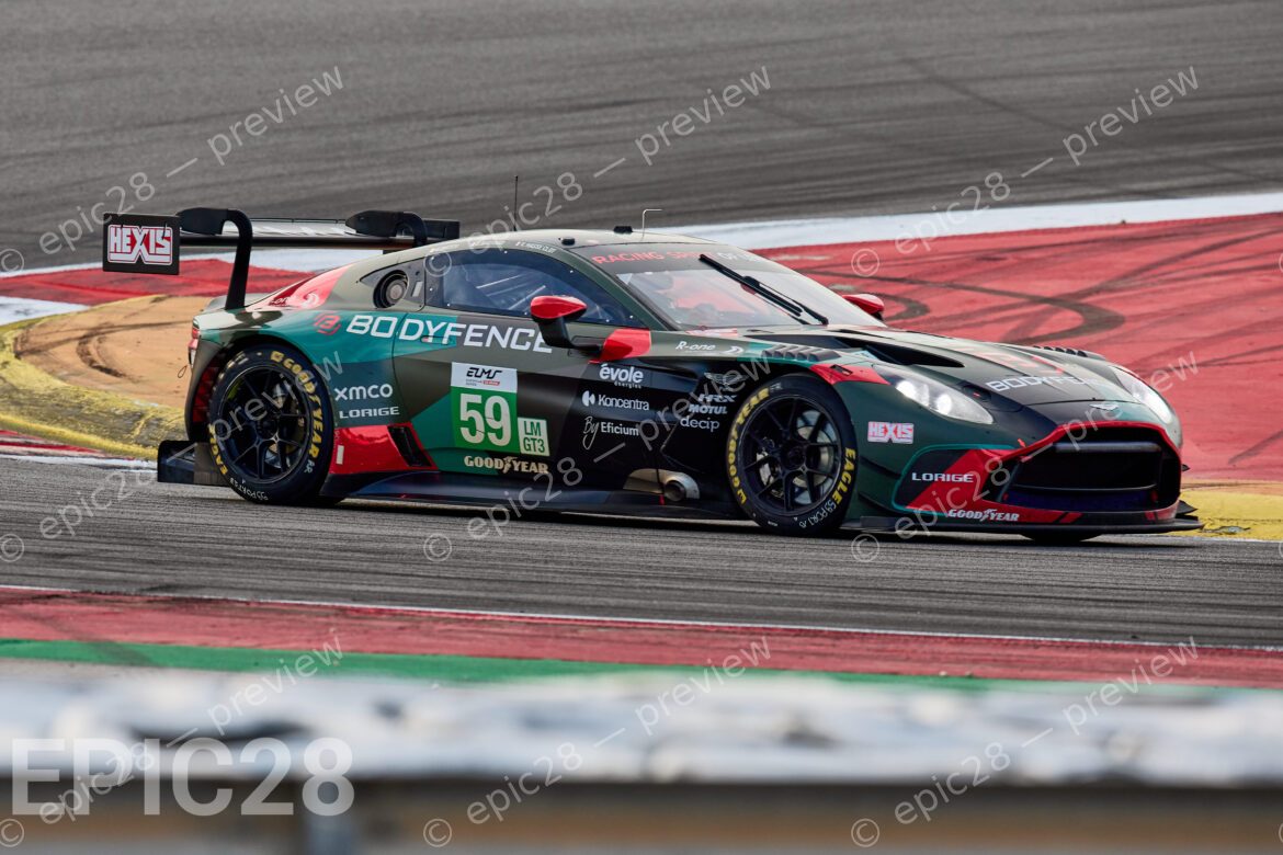 Clément MATEU (FRA) and Erwan BASTARD (FRA) drives for RACING SPIRIT OF LEMAN (FRA) in an Aston Martin Vantage AMR LMGT3 during the European Le Mans Series, 4 HOURS OF PORTIMÃO, Portugal, 18th October 2025. (Photo by Craig Allan-McWilliams)