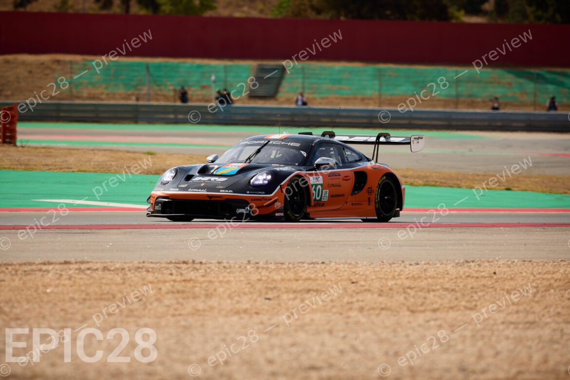 Horst FELBERMAYR (AUT), Matteo CRESSONI (ITA) and Horst Felix FELBERMAYR (AUT) drives for PROTON COMPETITION (GER) in a Porsche 911 GT3 R LMGT3 during the European Le Mans Series, 4 HOURS OF PORTIMÃO, Portugal, 18th October 2025. (Photo by Craig Allan-McWilliams)