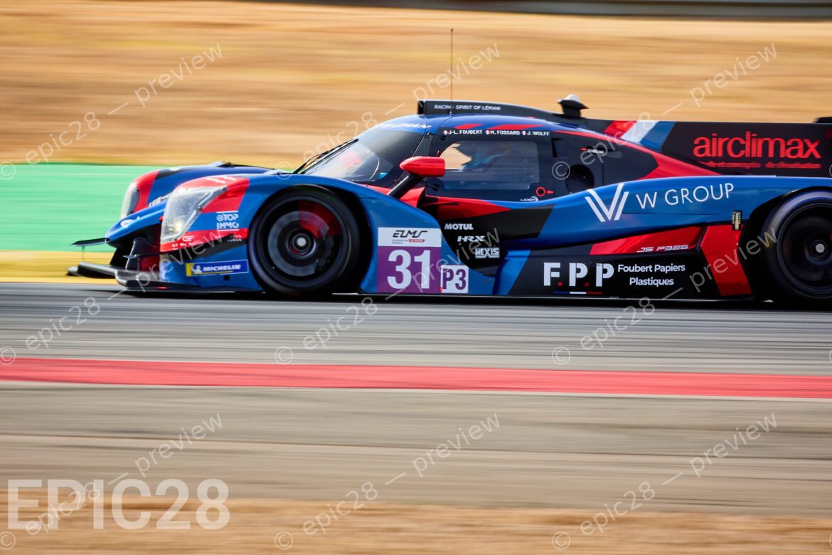 Jacques WOLFF (FRA), Jean-Ludovic FOUBERT (FRA) and Marius FOSSARD (FRA) drives for RACING SPIRIT OF LEMAN (FRA) in a Ligier JS P325 - Toyota during the European Le Mans Series, 4 HOURS OF PORTIMÃO, Portugal, 18th October 2025.