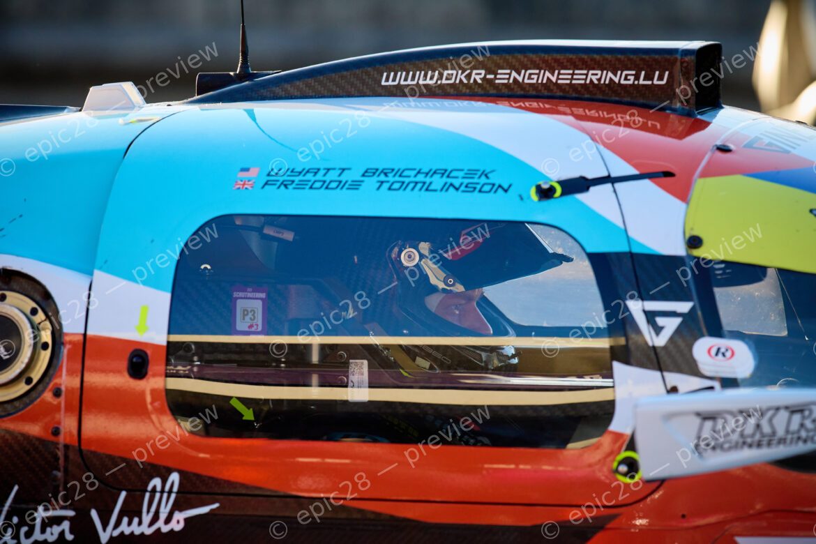 Wyatt BRICHACEK (USA) and Freddie TOMLINSON (GBR) drives for DKR ENGINEERING (LUX) in a Ginetta G61-LT-P325-EVO - Toyota at the 2025 Michelin Le Mans Cup in PORTIMÃO, Portugal 18th October 2025. (Photo by Craig Allan-McWilliams)
