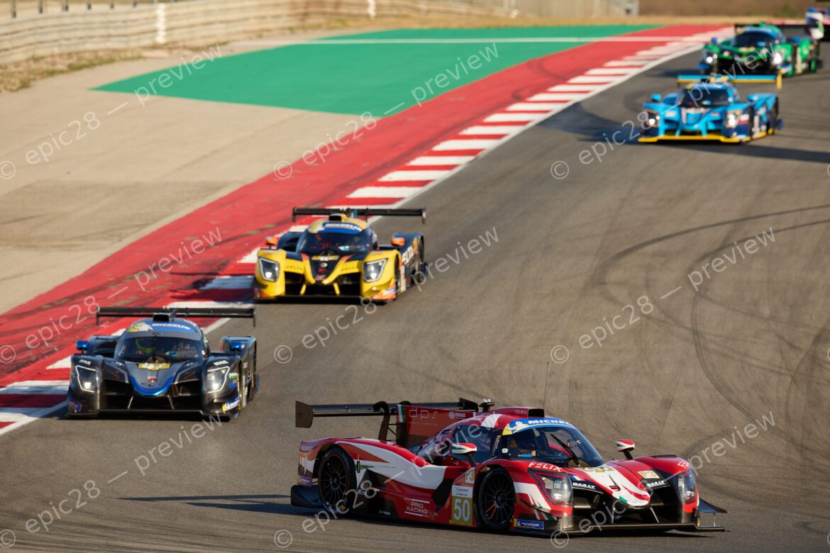 Léna BÜHLER (SUI) and Mattéo QUINTARELLI (ITA) drives for 23EVENTS RACING (FRA) in a Ligier JS P325 - Toyota at the 2025 Michelin Le Mans Cup in PORTIMÃO, Portugal 18th October 2025. (Photo by Craig Allan-McWilliams)