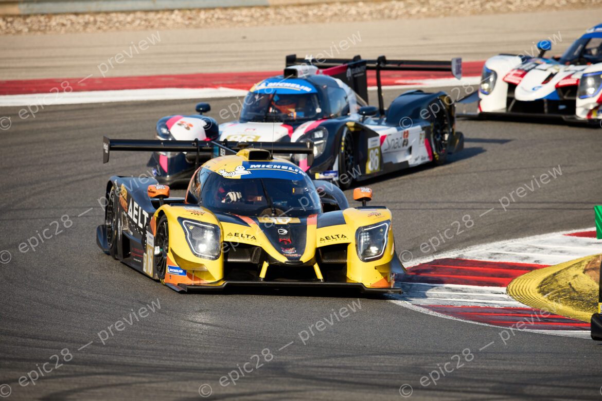 Sebastian GRAVLUND (DEN) and Theo MICOURIS (GBR) drives for TEAM VIRAGE (POL) in a Ligier JS P325 - Toyota at the 2025 Michelin Le Mans Cup in PORTIMÃO, Portugal 18th October 2025. (Photo by Craig Allan-McWilliams)