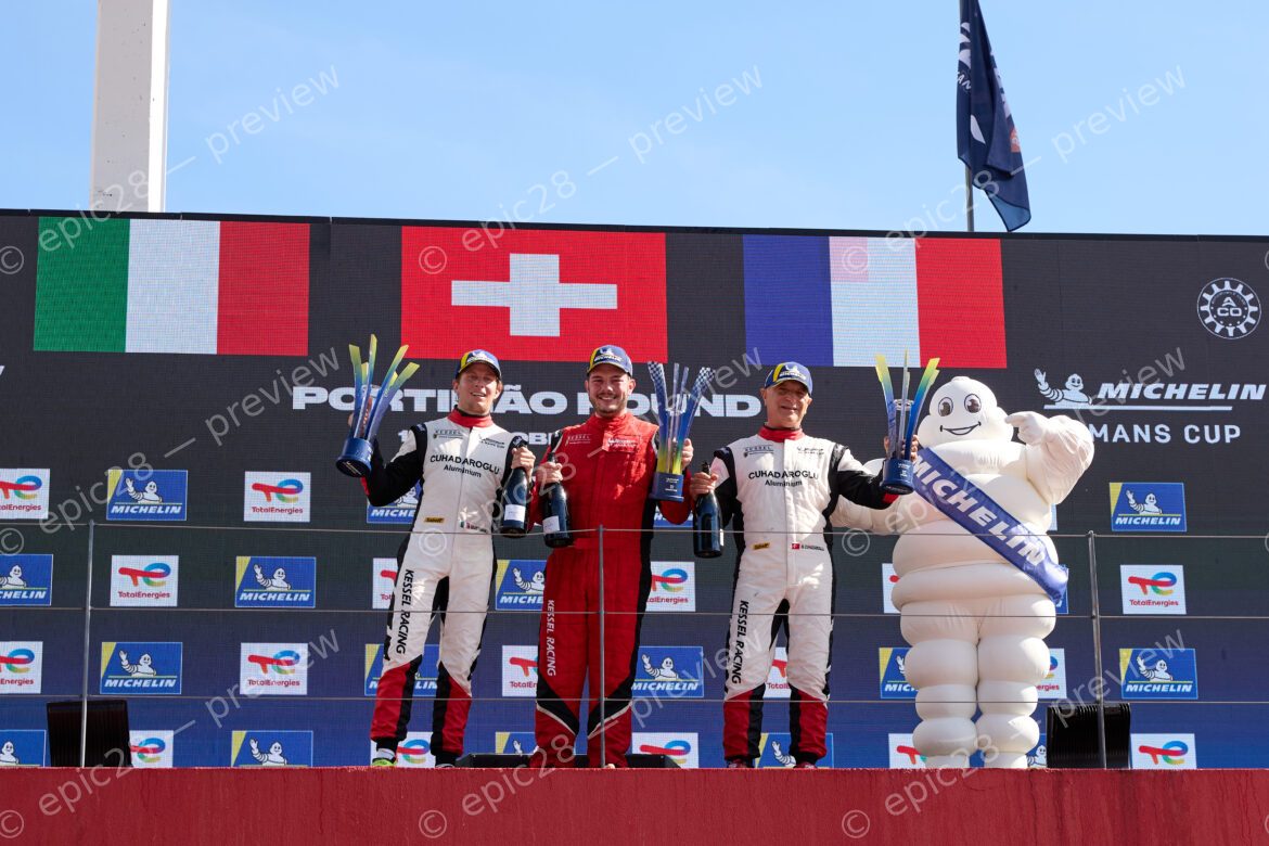 GT3 Podium:1st: Murat Cuhadaroglu, David Fumanelli (Kessel Racing #33 - Ferrari 296 GT3)